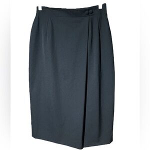 PROPHECY 100% Worsted Wool Pleated Pencil Skirt Made in USA Vintage